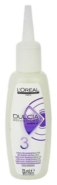 Лосьон для очень чувствительных волос Долговременная завивка и разглаживание Dulcia №3 L'oreal Professionnel Dulcia advanced