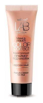 Праймер под макияж корректирующий Color Correct персиковый Белита - Витекс LAB colour