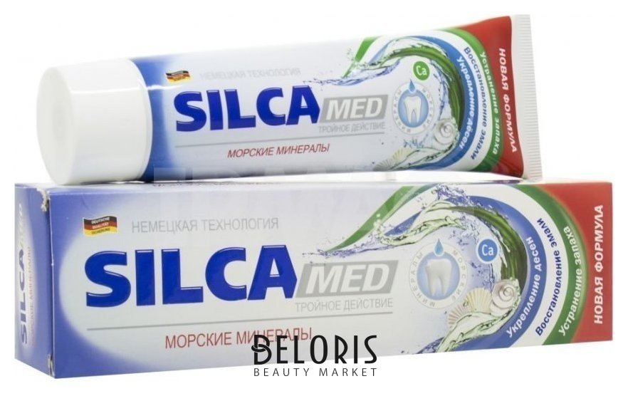 Паста зубная для укрепления эмали морские минералы SILCA Med