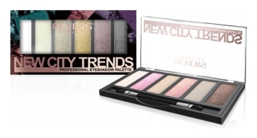Тени для век 6 цветов New City Trends Revers