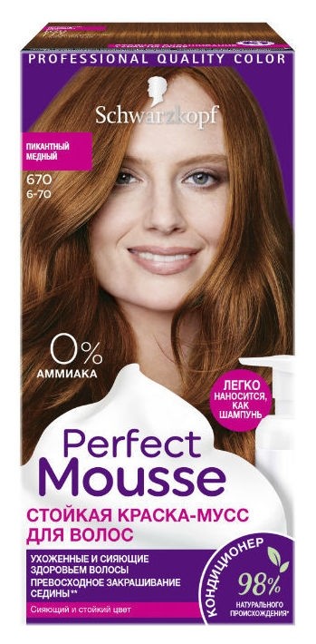 Краска-мусс стойкая для волос Perfect Mousse  Schwarzkopf Professional