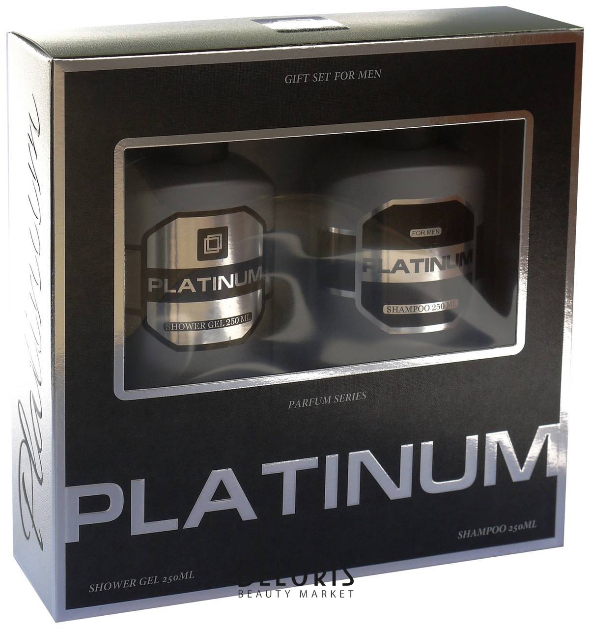 Подарочный набор для мужчин Шампунь + гель для душа Platinum Festiva Parfume Series