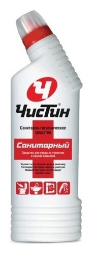 Средство для сантехники чистящее жидкое Санитарный  Чистин