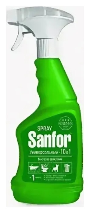 Средство санитарно-гигиеническое для сантехники 10в1 спрей  Sanfor