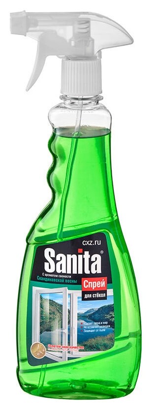 Спрей для мытья стекол Скандинавская весна Sanita