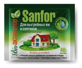 Средство антибактериальное для выгребных ям и септиков Sanfor