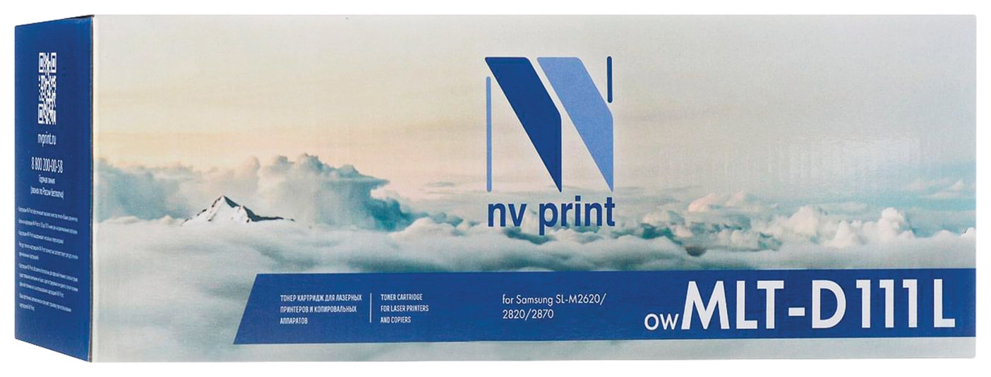 Картридж лазерный NV Print (Nv-mlt-d111l) для Samsung Sl-m2020/2022/2070/2071, ресурс 1800 стр.