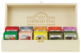 Чай Ahmad (Ахмад) "Contemporary", набор в деревянной шкатулке, 10 вкусов по 10 пакетиков по 2 г, Z583-1 Ahmad Tea