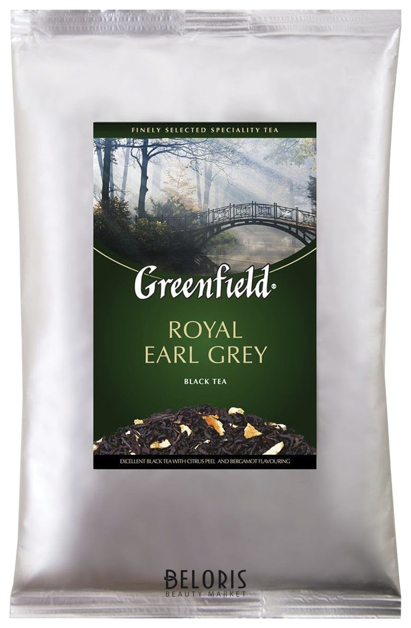 Чай Greenfield (Гринфилд) Royal Earl Grey, черный с бергамотом, листовой, 250 г, пакет, 0975-15 Greenfield