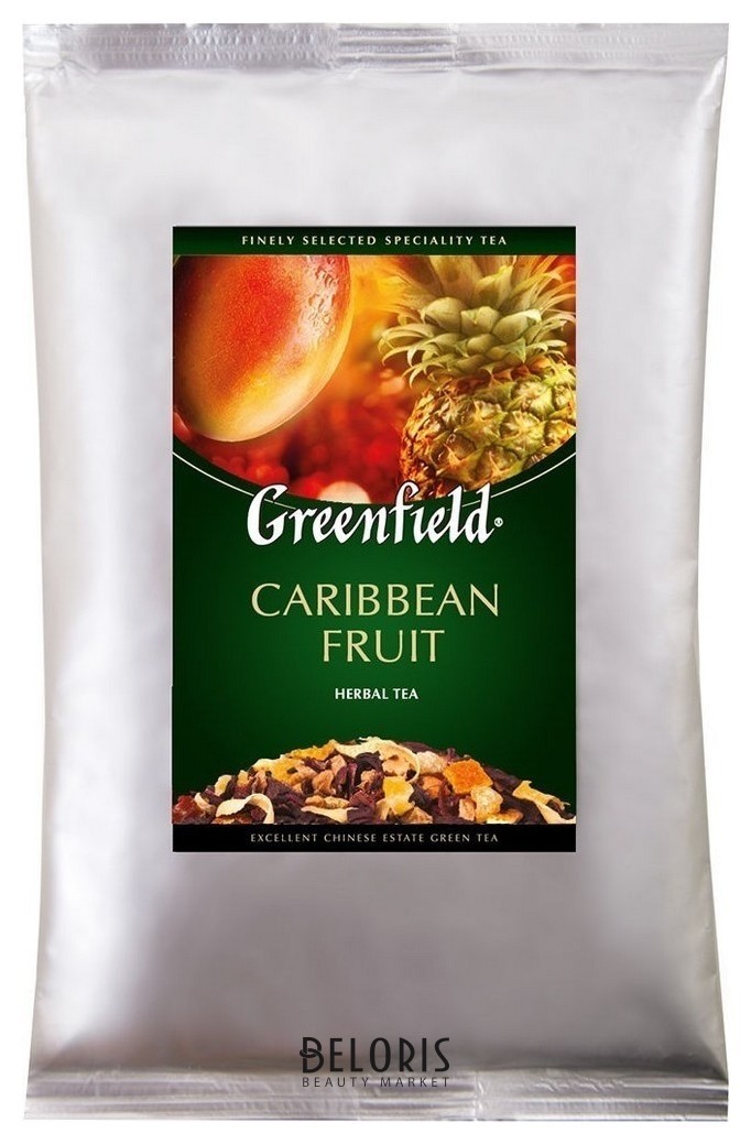 Чай листовой с ароматом тропических фруктов Caribbean Fruit Greenfield
