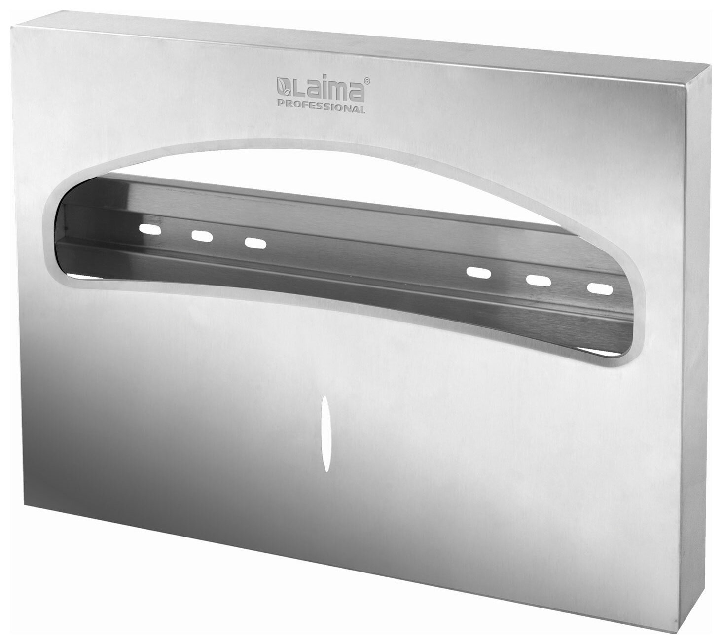 Диспенсер для покрытий на унитаз Laima Professional Inox, (Система V1) 1/2, нержавеющая сталь, матовый, 605702
