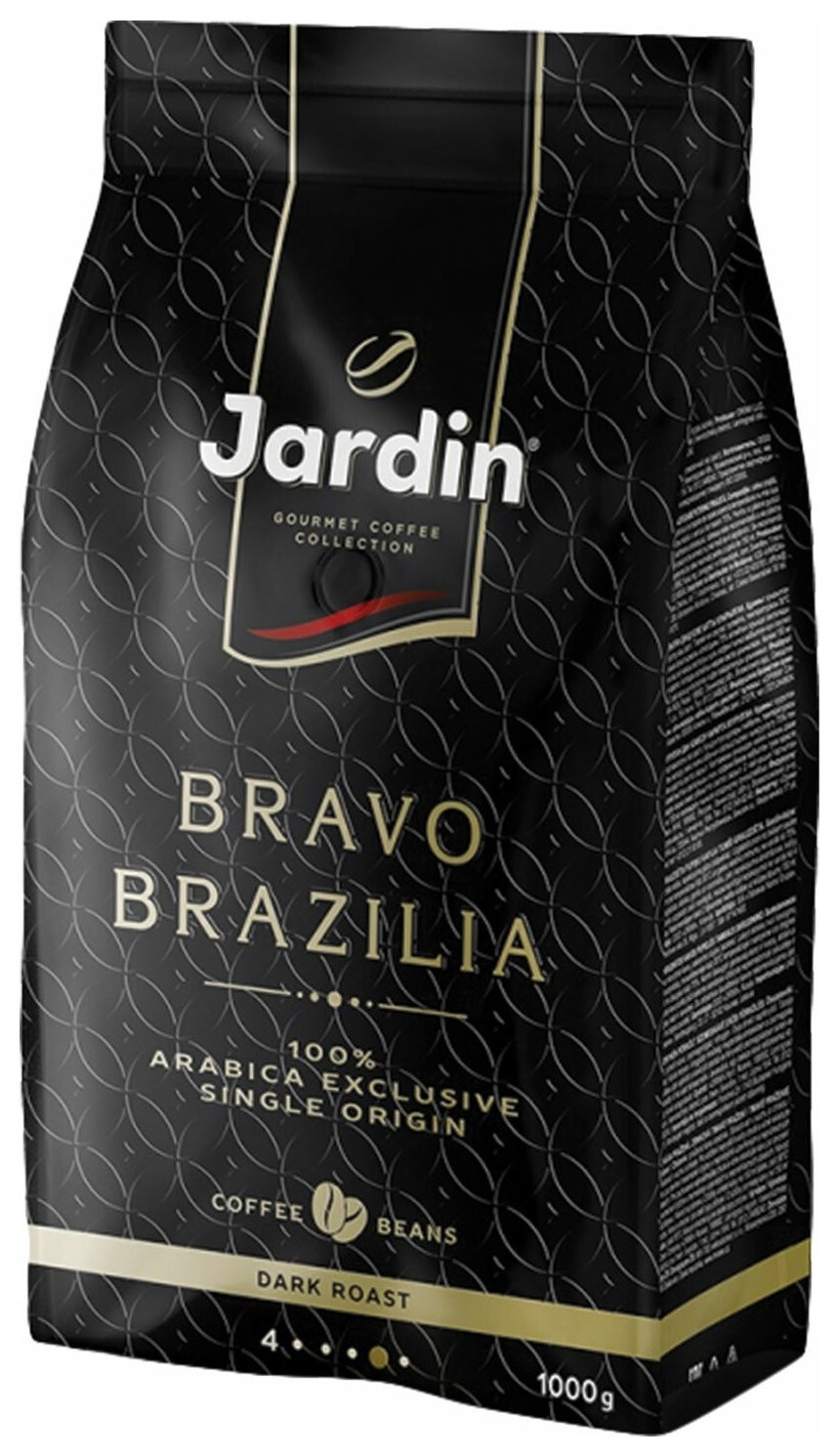 

Кофе в зернах Jardin (Жардин) "Bravo Brazilia", натуральный, 1000 г, вакуумная упаковка, 1347-06