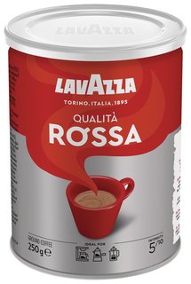 Кофе молотый Lavazza "Qualita Rossa", 250 г, жестяная банка, 3593 Lavazza
