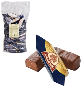 Конфеты шоколадные бабаевский с дробленым миндалем и вафельной крошкой, 1000 г, пакет, бб12279 Бабаевский