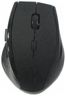 Мышь беспроводная бесшумная С аккумулятором Sonnen Wm-2241, 3 кнопки+1 колесо-кнопка, черная, 513053 Sonnen
