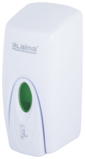 Диспенсер для жидкого мыла Laima Professional Original, наливной,1 л, белый, Abs-пластик, 605782 Лайма