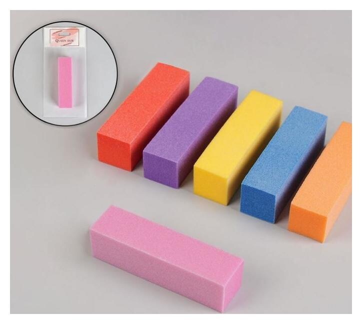 Баф наждачный для ногтей, четырёхсторонний, 9 × 2 × 2 см  Queen Fair