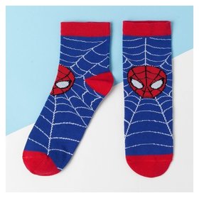Носки детские "Человек паук: самый смелый" 16-18 см, 4-6 лет, 80% хл.,17% п/а, 3% эл. Marvel Comics