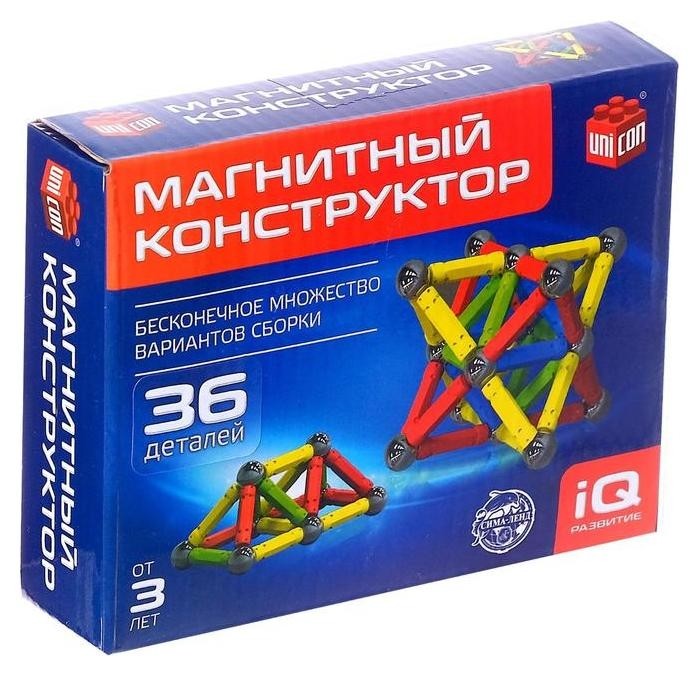 

Магнитный конструктор, 36 деталей