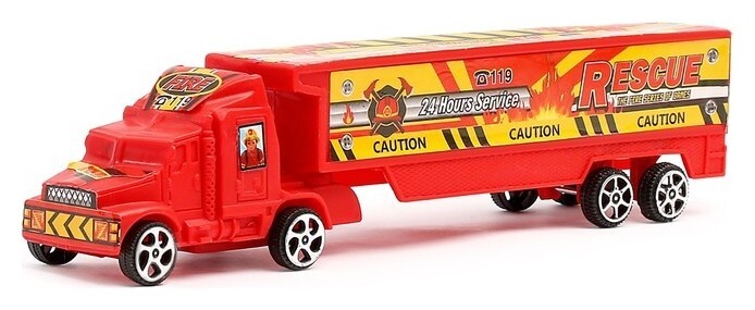 Грузовик длинный инерционный Тягач  