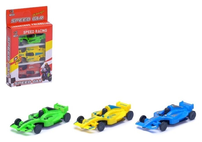 Машина «Гоночный болид», набор 3 шт.  