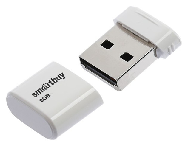 

Флешка Smartbuy Lara, 8 Гб, Usb2.0, чт до 25 мб/с, зап до 15 мб/с, белая, Белый