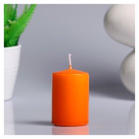 Свеча - цилиндр ароматическая "Сочное манго", 4х6 см 