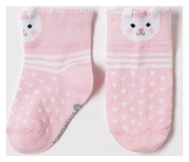 

Носки крошка Я "Зайчишка", розовый, 8-10 см