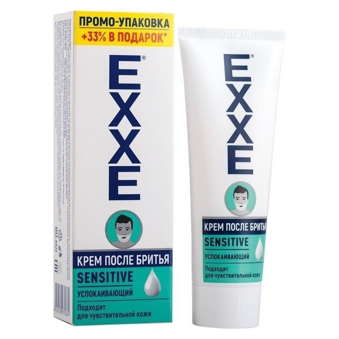 Крем после бритья Exxe Sensitive для чувствительной кожи, 80 мл