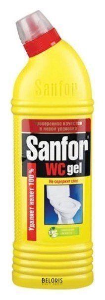 Гель чистящий универсальный Лимонная свежесть Sanfor WC gel