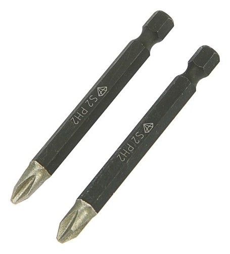

Бита Ritter Diamond Ps20112075, PH 2x70 мм, магнитная, алмазное покрытие, сталь S2, 2 шт.