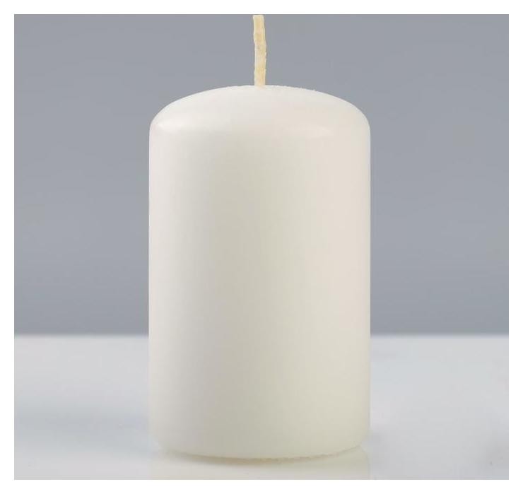 

Свеча - цилиндр "Колор", 5×8 см, белая, Белый