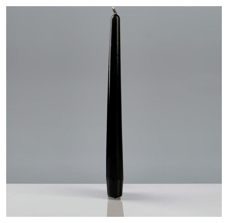 

Свеча "Лакированная античная №40", 2,2×23 см, чёрная, Чёрный