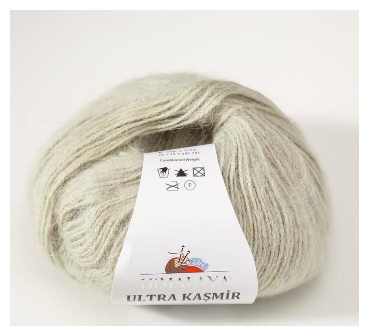 

Пряжа "Ultra Kasmir" 75% акрил, 25% альпака 175м/50гр (56820), Серый