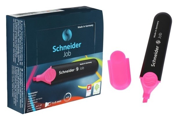 

Маркер текстовыделитель 1-5мм Schneider "Job" розовый 1509
