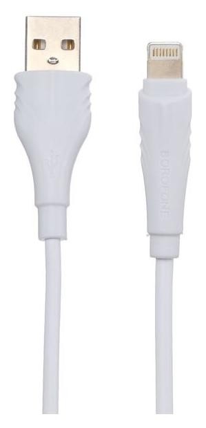 

Кабель Borofone Bx18, Lightning - Usb, 2 А, 2 м, белый