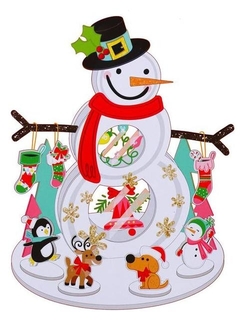 Набор для творчества - создай новогоднее украшение «Снеговик» Школа талантов