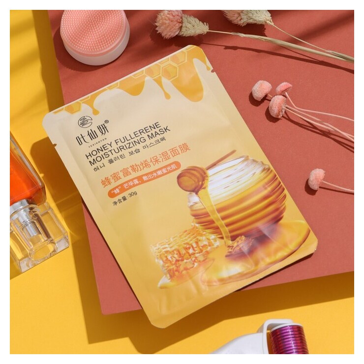 Тканевая маска для лица увлажняющая с мёдом Премиум сидс