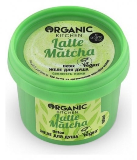 Желе-Гель для душа смягчающий Detox Latte matcha
