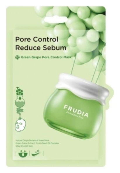 Маска с зеленым виноградом для лица себорегулирующая Pore Control Mask  Frudia