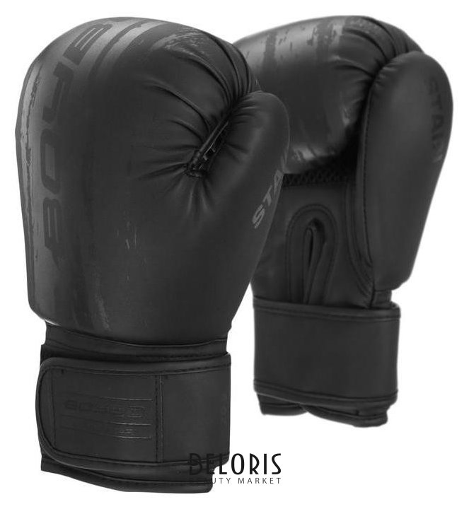 Перчатки боксёрские Boybo Stain, флекс, цвет чёрный, 10 унций NNB