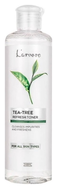 Тонер успокаивающий с экстрактом чайного дерева Tea-Tree Refresh Toner L'arvore Basic