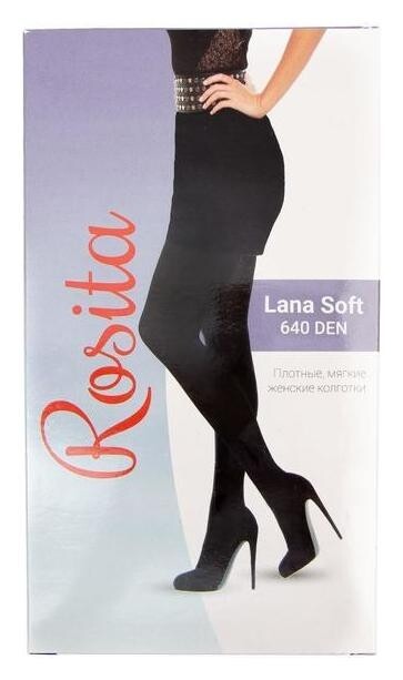 Колготки махровые женские 640 цвет чёрный, р-р 5  Rosita