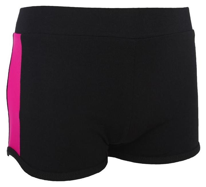 

Шорты с лампасами, размер , цвет чёрный-фуксия