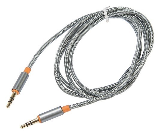 

Кабель аудио AUX Defender Jack01-03, Jack 3.5 мм(M)-jack 3.5 мм(m), 1.2 м, серый