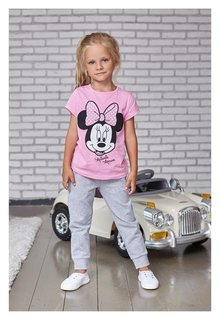 Футболка детская Disney "Minnie Mouse", рост 110-116 (32), розовый Disney