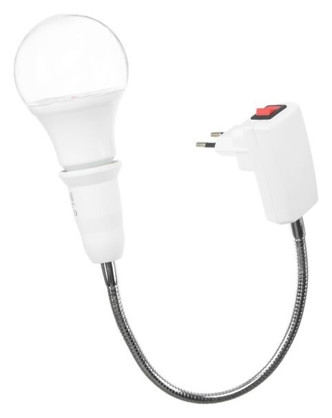 Светильник для растений 15 Вт, 12 мкмоль/с, гибкая ножка 30 см, выкл на корпусе  LuazON Home