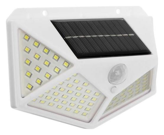 

Светильник уличный с датчиком движ., солн. батарея, 270 градусов, 19 вт,100 Led,6500к, белый 51204
