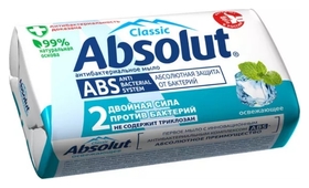 Мыло туалетное ABS антибактериальное освежающее Absolut