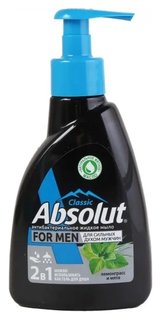 Мыло жидкое для мужчин антибактериальное Лемонграсс и мята Absolut